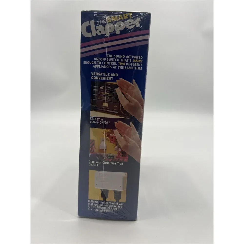 Vintage Smart Clapper Clap On, Clap Off Light Sensor BRAND NEW SEALED 1992‎